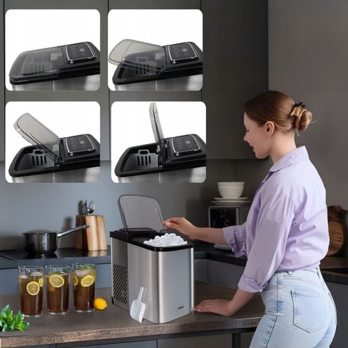 Kostkarka do lodu EBERG domowa maszyna do kostek 12kg 160W ekspresowy na Arena.pl