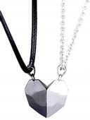 Naszyjniki Magnetyczny Serce Dla Par Dwie połówki  F84