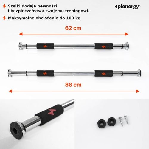 Drążek do podciągania Plenergy X-Door 62-88 cm na Arena.pl