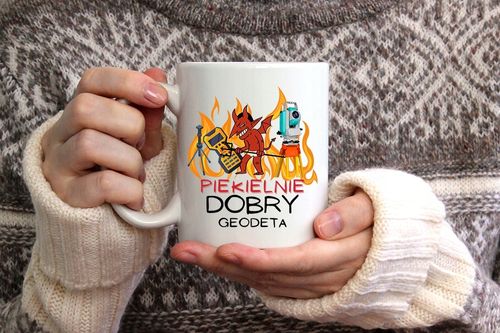 Kubek Prezent Dla Geodety Najlepszy Geodeta Z Nadrukiem Ze Zdjęciem na Arena.pl