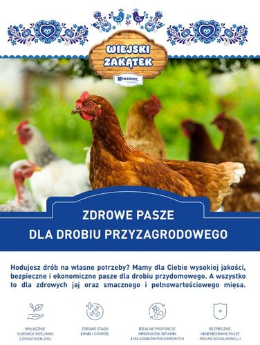 Pasza kura nioska TASOMIX Sypka 25 kg karma dla niosek WIEJSKI ZAKĄTEK na Arena.pl