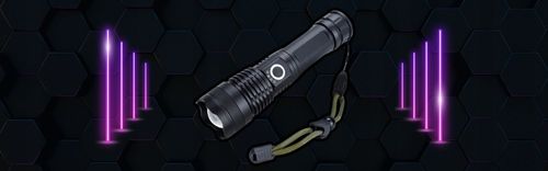 LATARKA LED MOCNA AKUMULATOROWA TAKTYCZNA ZOOM BIWAKOWA USB-C na Arena.pl