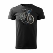 Koszulka rowerowa MTB Mountain Bike męska czarna REGULAR XXL