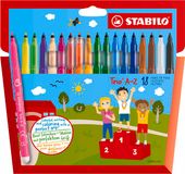STABILO TRIO A-Z FLAMASTRY 378/1-18-01 ETUI 18KOL