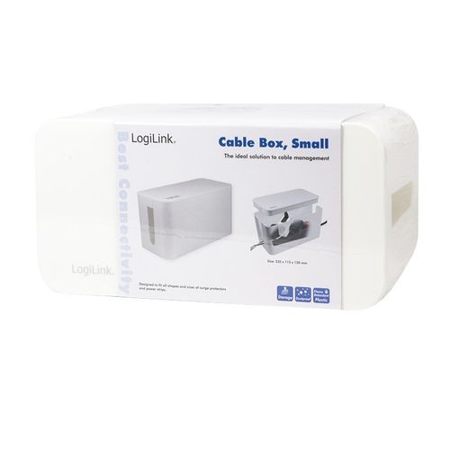 LogiLink Organizer kabli Cable Box, biały na Arena.pl