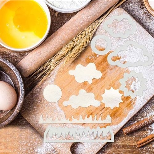 Zestaw foremek do ciastek Chmurki, słońce, trawa 10szt na Arena.pl