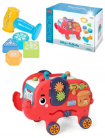 Edukacyjny, Interaktywny Zabawny Słonik, Funny Cartoon Elephant, Wesoły Sło