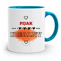 Dla Alkoholika Pijaka Kubek Błękitny Na Prezent Z Nadrukiem Ze Zdjęciem