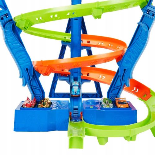 Tor samochodowy Hot Wheels Sky Crash Tower Track Set na Arena.pl