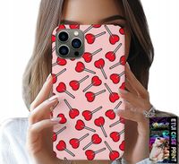 ETUI DO IPHONE 11 PRO - KOBIECE, MODNE WZORY LIZAKI W SERCA CASE
