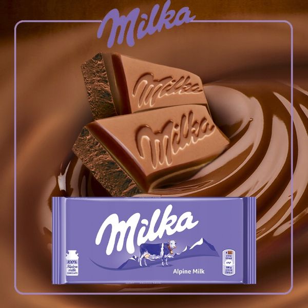 MILKA CZEKOLADA ALPINE MILK 8x100G zdjęcie 2