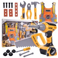 Zestaw Majsterkowicza z Narzędziami Kamizelka Wkrętarka Piła 22el