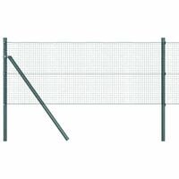 Ogrodzenie z słupkami Zielony 0.4 x 10 m Stal