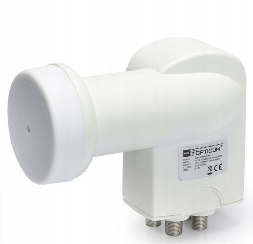 KONWERTER SATELITARNY QUAD na cztery OPTICUM Full HD 4K + MIERNIK + na Arena.pl