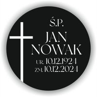 Elegancka Tabliczka na Urnę Grawer Personalizacja z Imieniem i Data