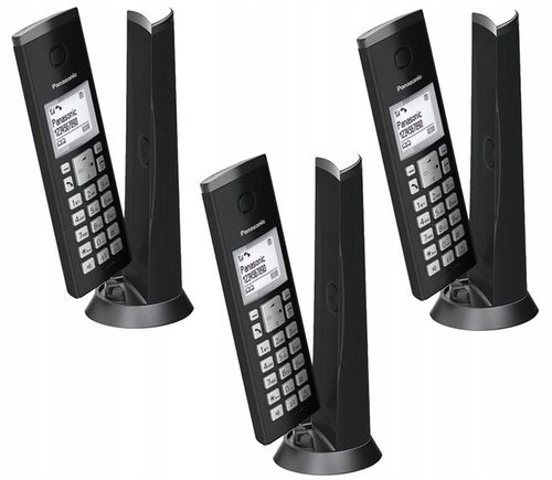 PANASONIC KX TGK 210 TELEFON DECT 3 SŁUCHAWKI na Arena.pl