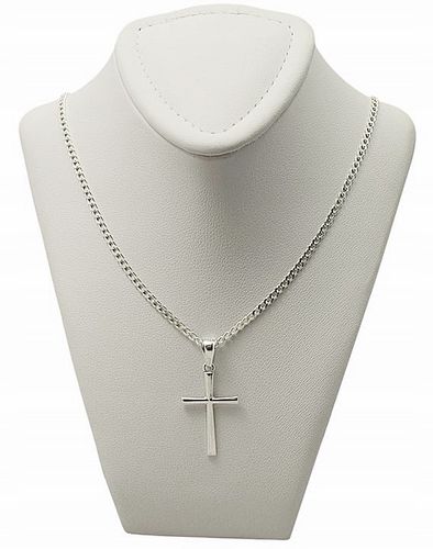 Łańcuszek Srebrny Pancerka Pełny Diamentowany Krzyżyk pr 925 Grawer Gratis na Arena.pl