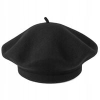 BERET FRANCUSKI DAMSKI ÉTOILE DU MATIN Czarny