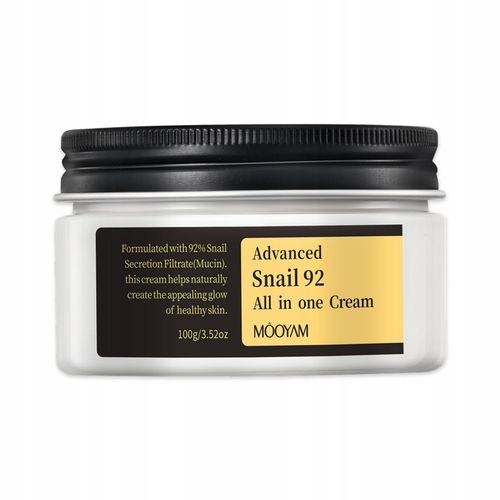MOOYAM - Advanced Snail 92% Cream - Krem do twarzy ze Śluzem Ślimaka (100g) na Arena.pl
