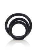 Pierścień-Rubber Ring Black Set 3Pcs