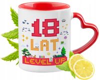 18 Urodziny Czerwony Z Uszkiem W Kształcie Serca Na Prezent