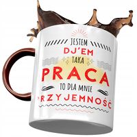 Kubek Bordowy Dla Dja Dla Mnie Przyjemność Prezent Z Nadrukiem Ze Zdjęciem