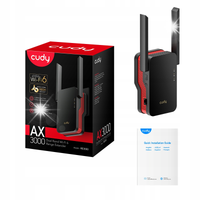 Wzmacniacz zasięgu sygnału WI-FI-6 Cudy RE3000 Repeater MESH AX3000 OFDMA