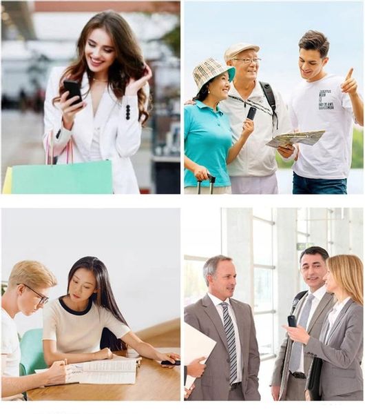 Przenośny tłumacz Hersance AA75-1, offline/Wi-Fi dwukierunkowy 137 języków zdjęcie 2