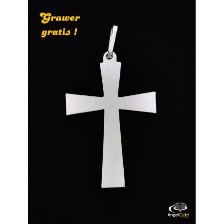 SREBRNY KRZYŻYK OZDOBNY PRÓBA SREBRA 925 GRAWER GRATIS! zdjęcie 3