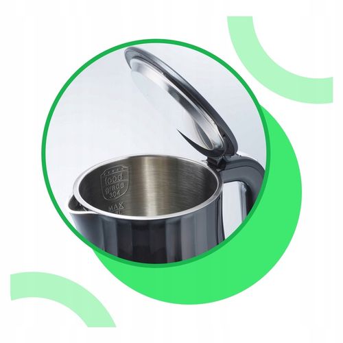 Czajnik elektryczny Tiross wewnętrzne ze stali nierdzewnej 2200 W czarny na Arena.pl