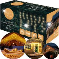 LAMPKI ZEWNĘTRZNE FLASH SOPLE LED GIRLANDA 8M 300 LED