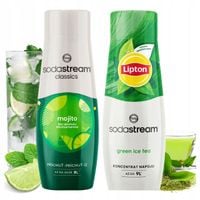 Sodastream MOJITO MOHITO + LIPTON GREEN Syrop do Saturatora Koncentrat x2