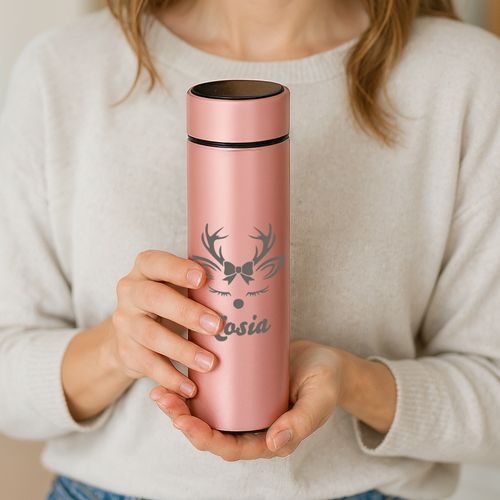 KUBEK termiczny z TERMOMETREM i GRAWEREM na ŚWIĘTA dla NIEJ na Arena.pl