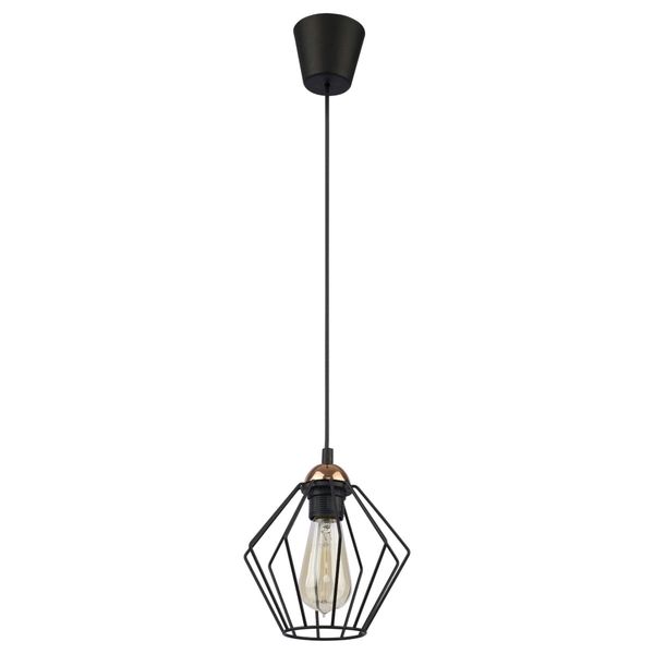 Loftowa lampa wisząca do salonu Galaxy 1642 TK Lighting metalowa czarna zdjęcie 2