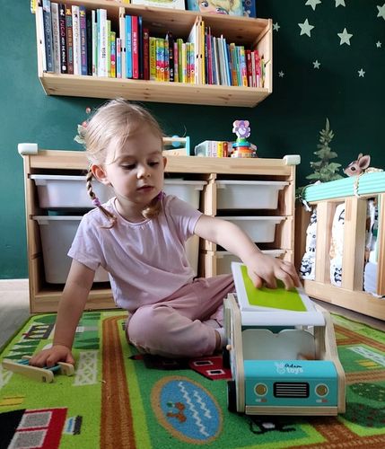 ADAMTOYS KAMPER DLA DZIECI POJAZD PODRÓŻNY AUTKO ZABAWKOWY POJAZD SURF VAN na Arena.pl