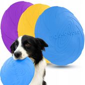 Zestaw 3x DYSK DO RZUCANIA APORTOWANIA FRISBEE GRYZAK zabawka dla psa