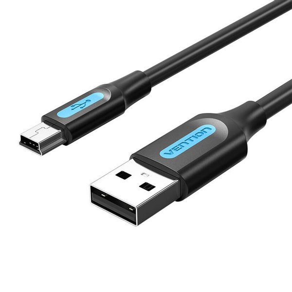 Kabel USB 2.0 A do Mini-B Vention COMBF 1m czarny PVC zdjęcie 1