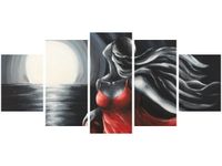 70CM 150CM OBRAZ 5 ELEM UCIECZKA OD PRZESZŁOŚCI ŚCIENNY