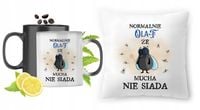 Dla Olafa Zestaw Kubek Magiczny + Poduszka Z Nadrukiem Ze Zdjęciem
