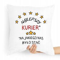 Poduszka Prezent Dla Najlepszego Kuriera Z Nadrukiem Ze Zdjęciem