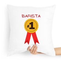Prezent Poduszka Dla Baristy Numer Jeden Z Nadrukiem Ze Zdjęciem