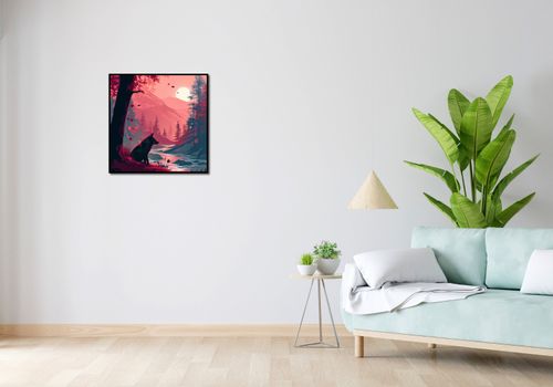 Plakat 60x60cm Wilk Przy Brzegu Lasu na Arena.pl