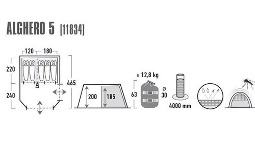 Namiot High Peak Alghero 5 11834 na Arena.pl