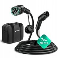 GONEO kabel EV Typ2 32A 7,2kW 5m 1faza Tryb 3 z torbą do auta elektrycznego