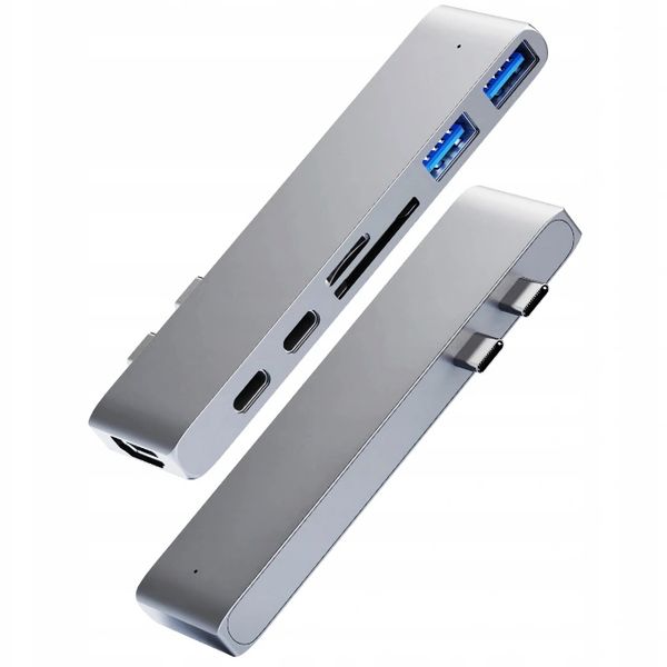 ADAPTER HUB PRZEJŚCIÓWKA USB-C USB THUNDERBOLT HDMI 4K DO MACBOOK PRO AIR zdjęcie 6