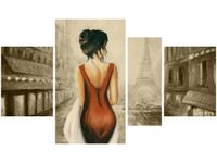 OBRAZ PARYSKI SPACER KOBIETY FRANCE