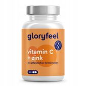 WITAMINA C + CYNK 365 kap - Wysoka dawka 500 mg + 10 mg cynku gloryfeel