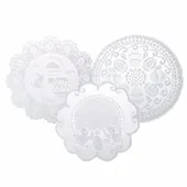 Serwetka na koszyczek z wielkanocnym ażurowym wzorem