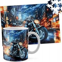 ZESTAW KUBEK + PUZZLE 110EL - MOTOR MOTOCYKL