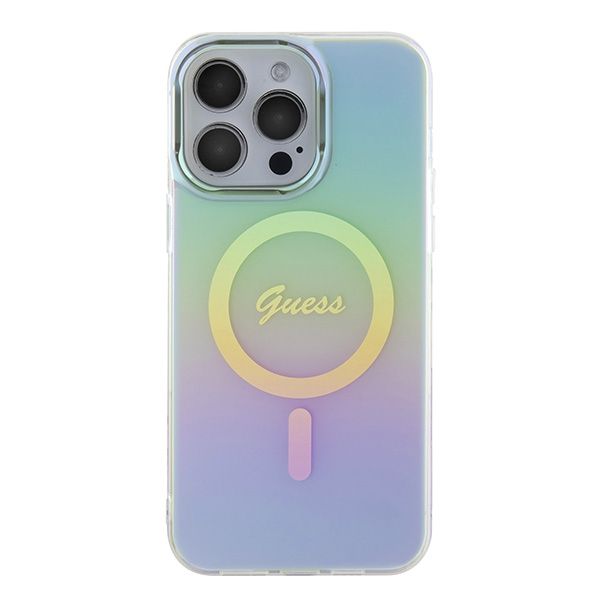 Etui Guess do iPhone 15 Pro Max, Turkusowy, MagSafe zdjęcie 3